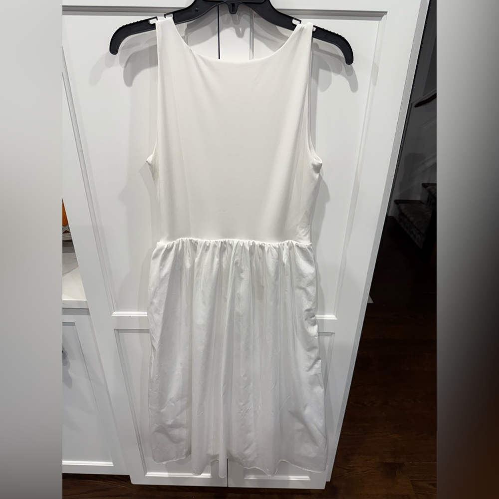 SPANX NEW Spanxsmooth jersey mixed media midi dress - Picture 7 of 9